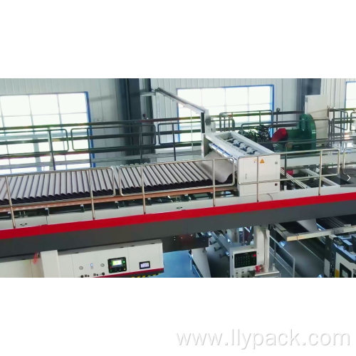 Automatic 3 ply corrugated carton production line